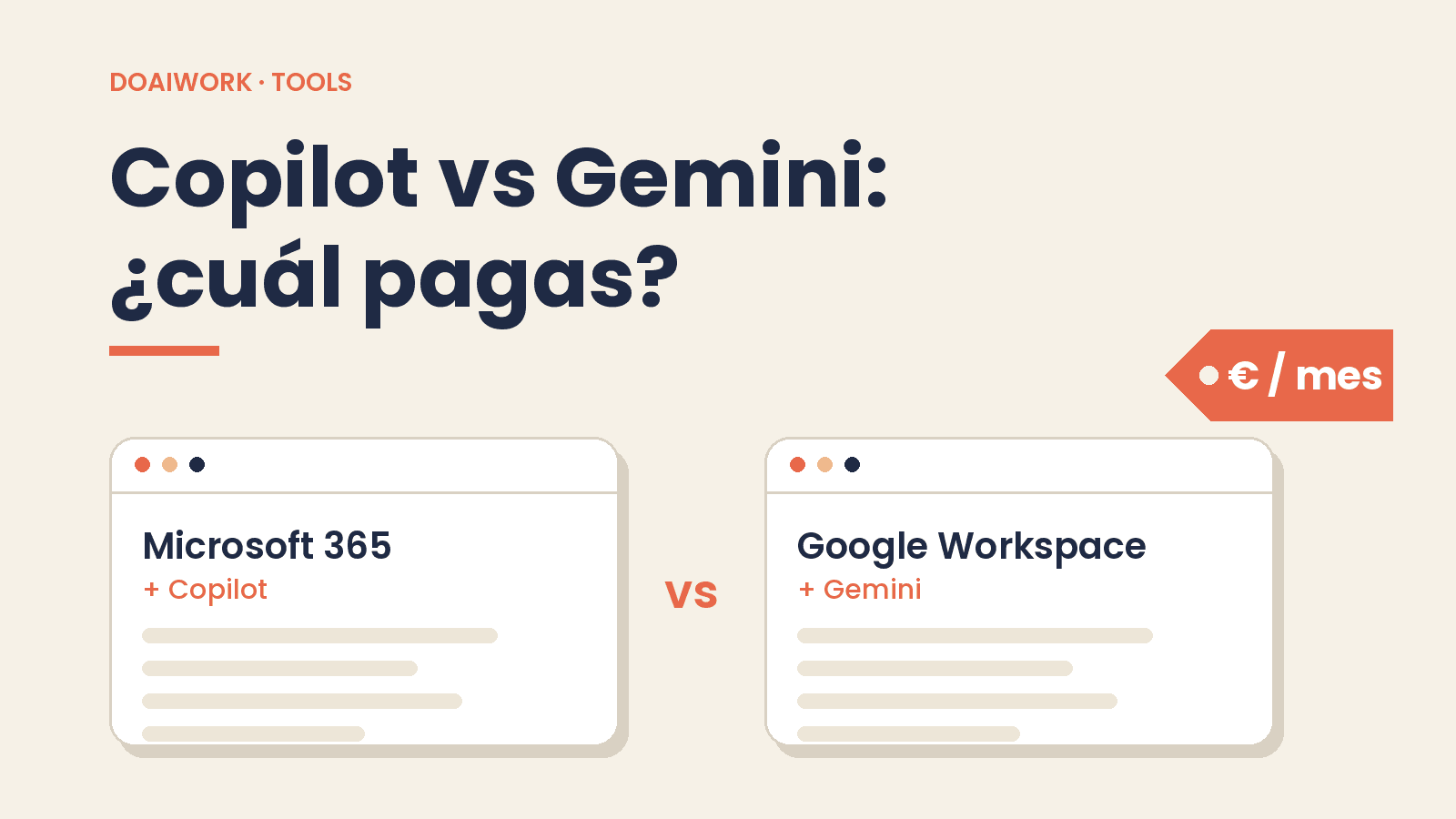 Copilot vs Gemini: ¿pagas Copilot o te pasas a Google Workspace?
