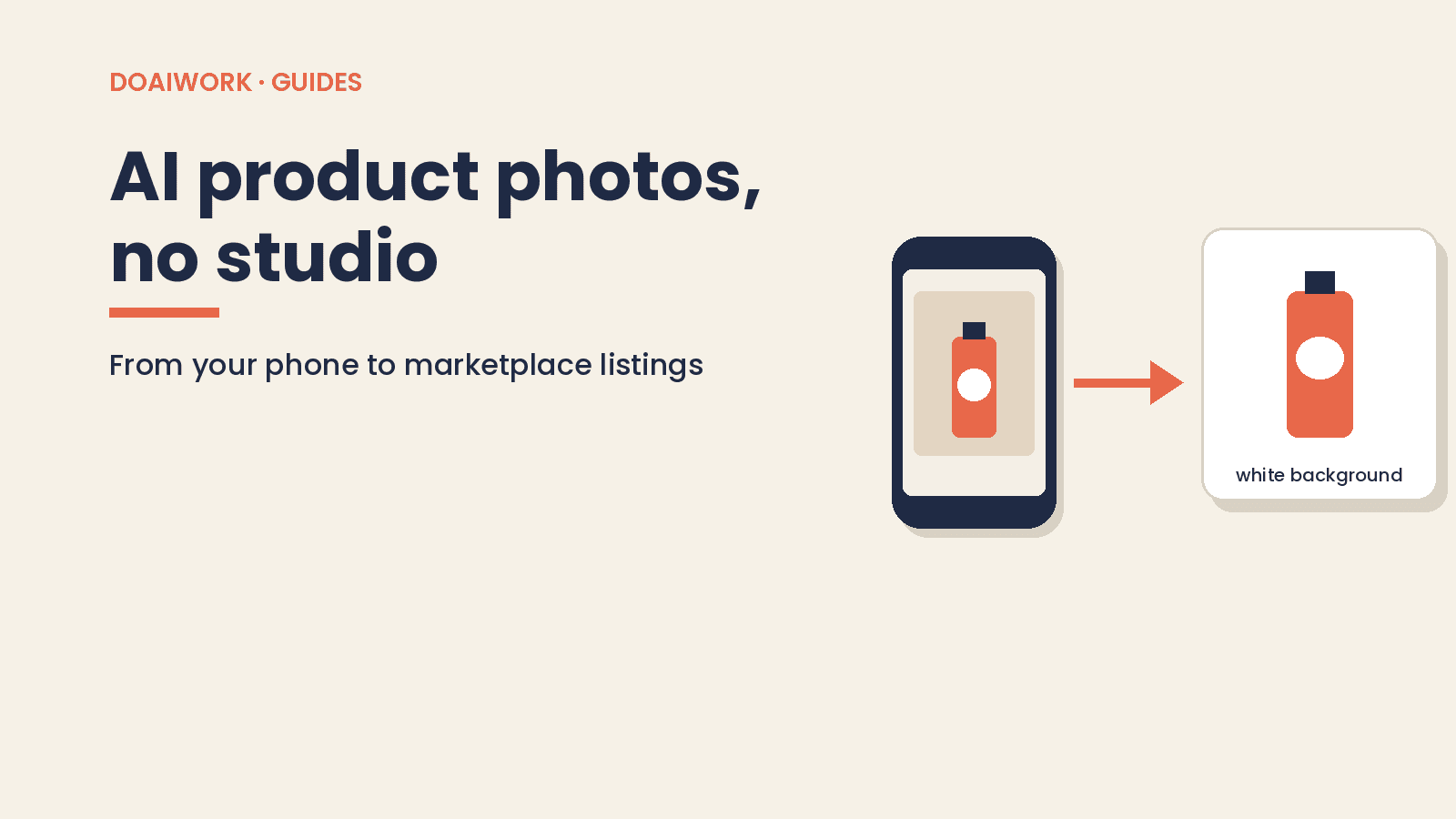 AI Product Photos Without a Studio: Phone to Marketplace